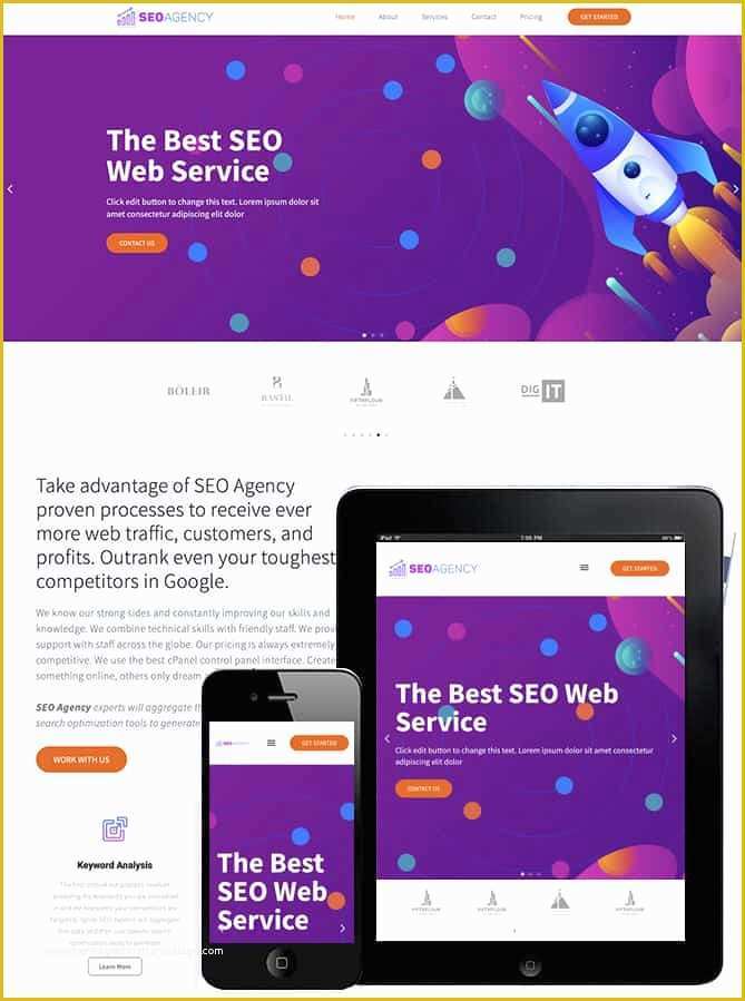 Free Elementor Templates Download Of Free Seo Agency Elementor Template Dessign themes