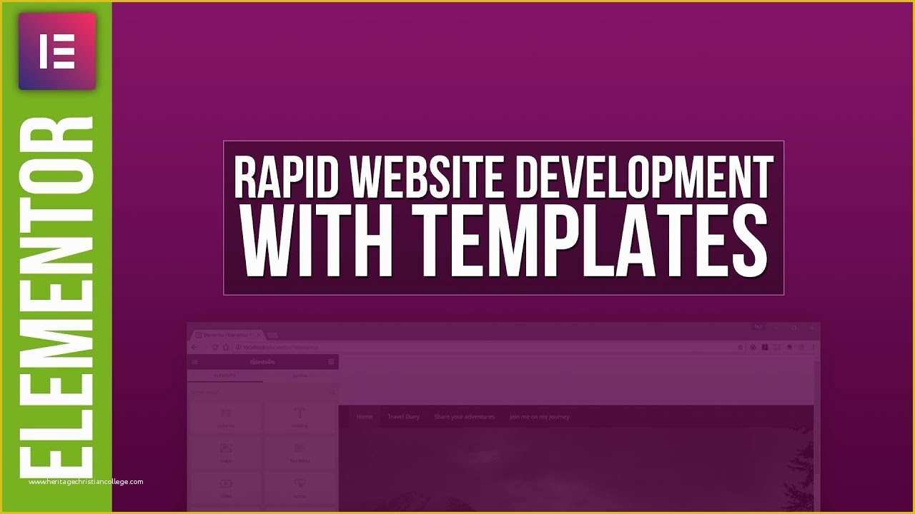 Free Elementor Templates Download Of Rapid Website Design with Elementor Templates