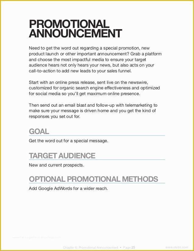 Free Email Announcement Template Of 10 Turnkey B2b Lead Generation Campaigns