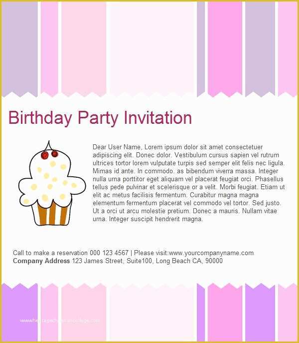 Email Invitation Party Example