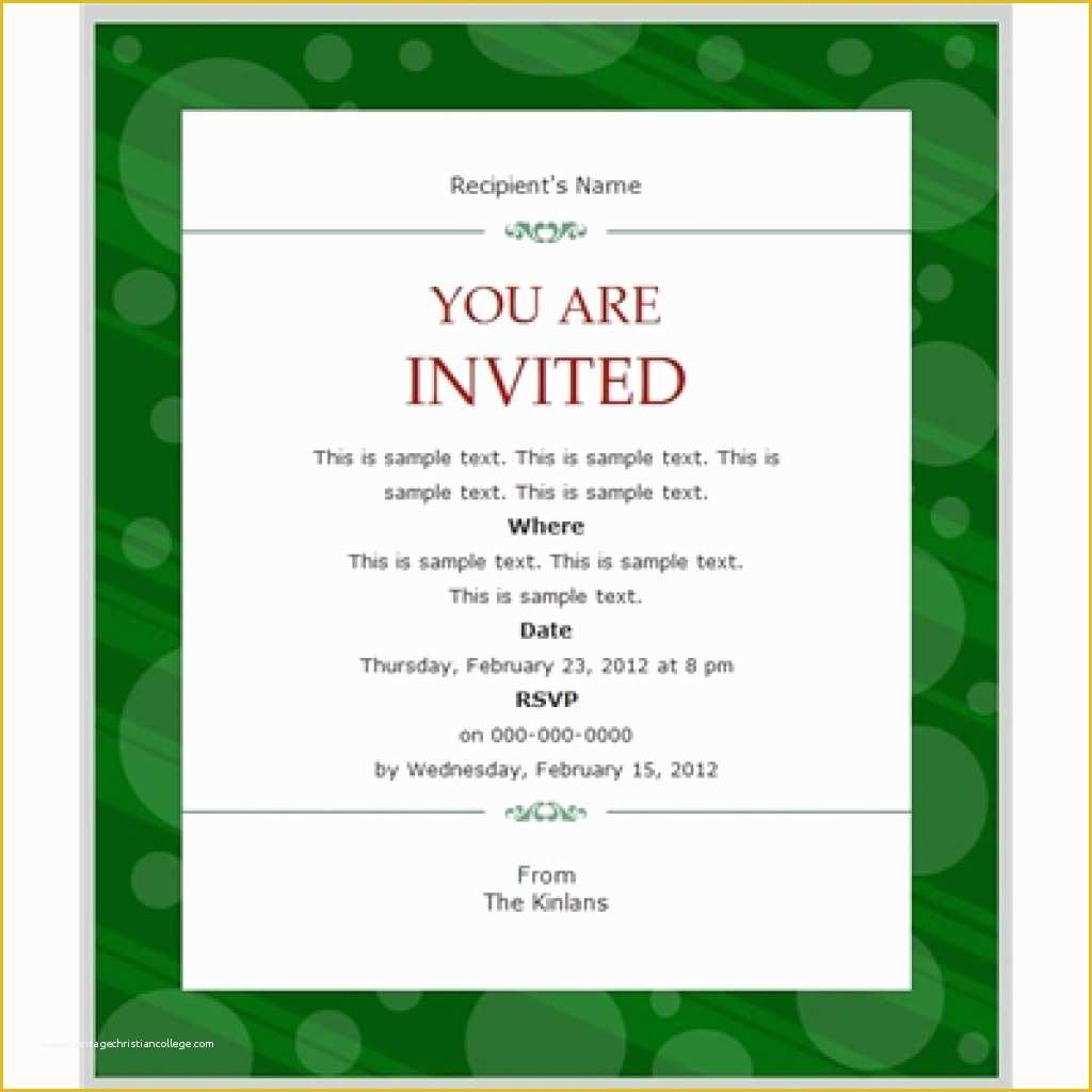 Free Email Announcement Template Of Business Invitation Templates Free