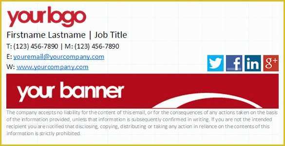 Free Email Banner Templates Of 28 Best Email Signature Generators tools &amp; Line Makers