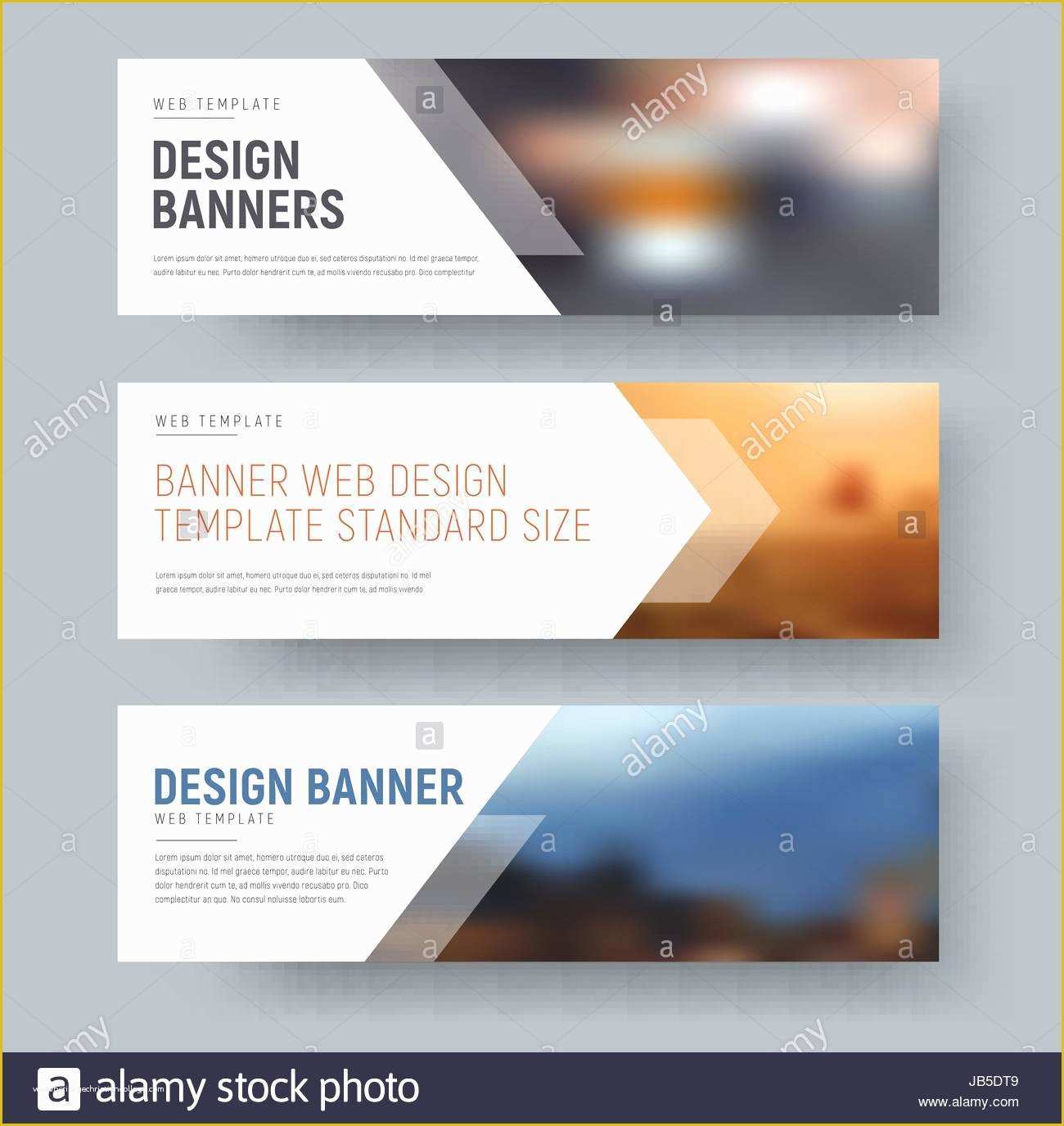 Free Email Banner Templates Of Design Of Standard Horizontal Web Banners with Space for