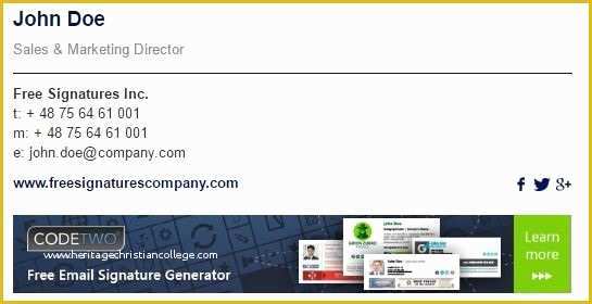 Free Email Banner Templates Of Email Signature Banner Template Email Signature Generator