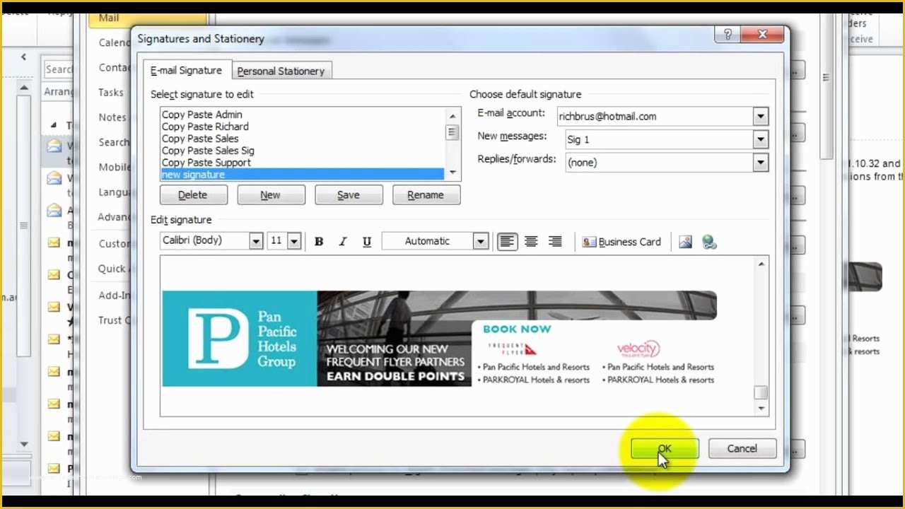 Free Email Banner Templates Of Outlook Email Signature Tutorial