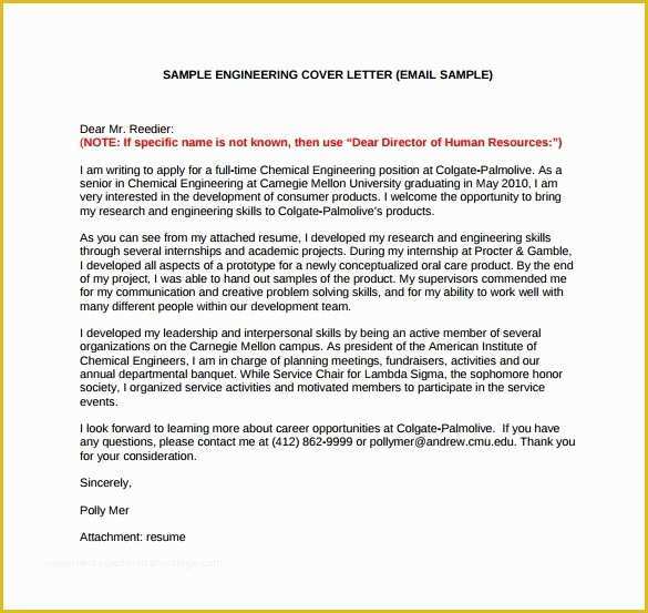 Free Email Cover Letter Templates Of 8 Email Cover Letter Templates – Free Sample Example