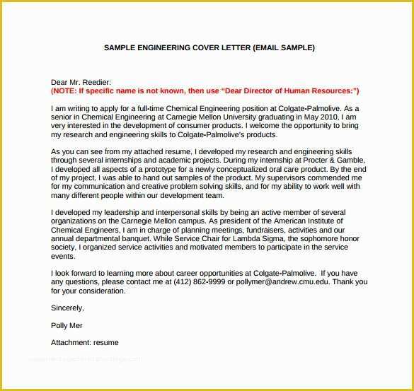 Free Email Cover Letter Templates Of Email Cover Letter Template 10 Free Word Pdf Documents