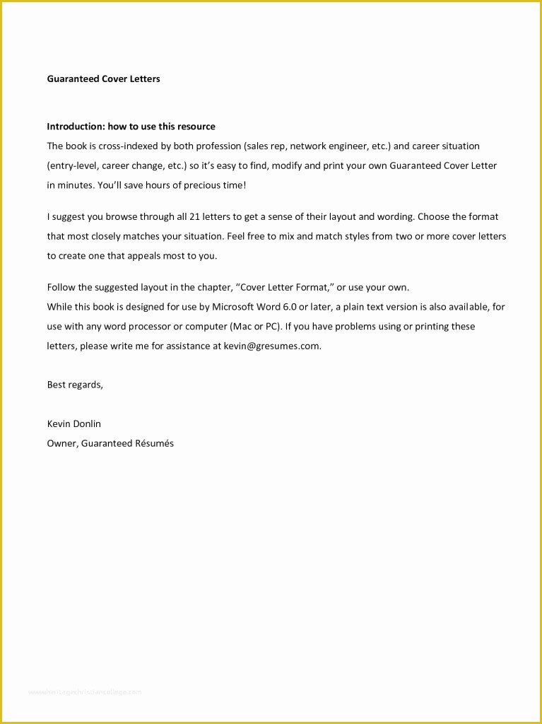 Free Email Cover Letter Templates Of Plain Text Cover Letter Samples Cover Letter Samples