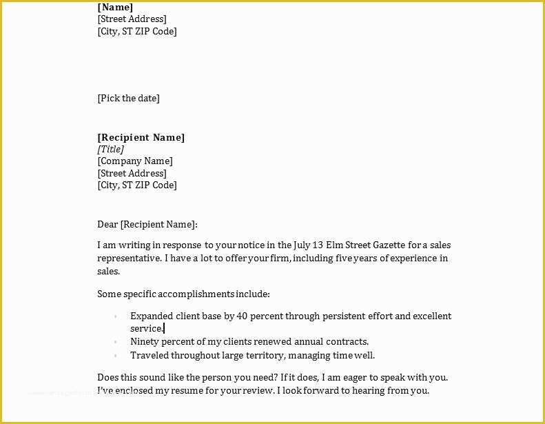 cover letter for sending agreement