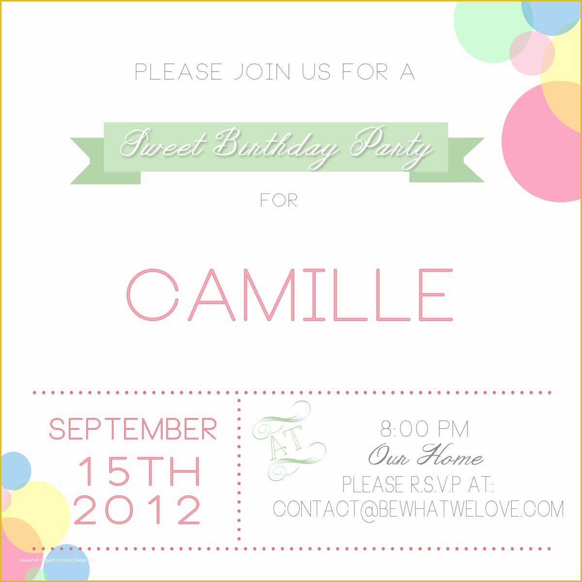 Free Email Invitation Template Of Free Email Party Invitations