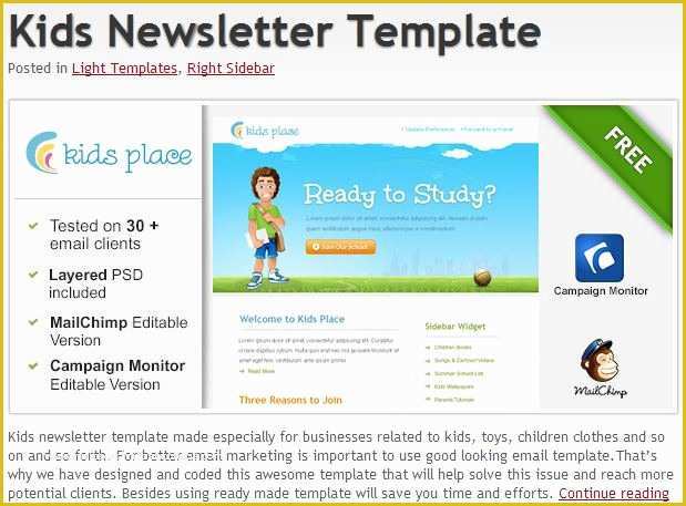 Free Email Newsletter Templates for Outlook Of 600 Free Email Templates