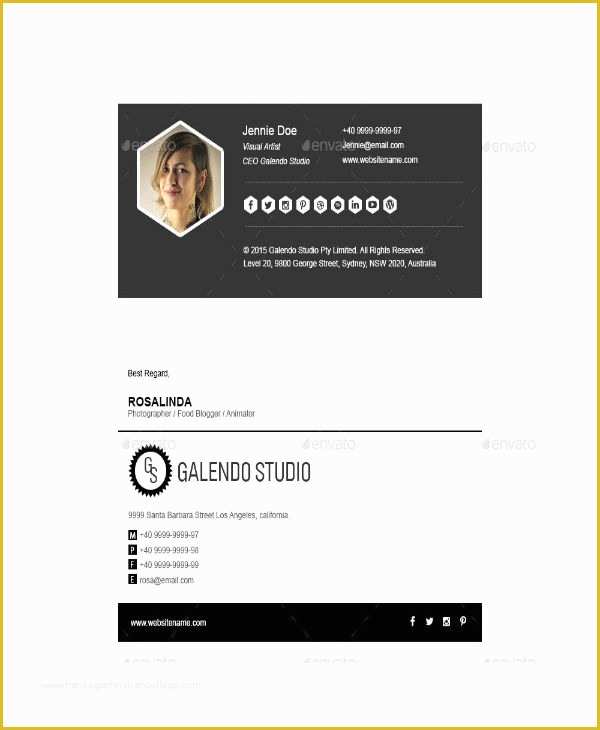Free Email Signature Psd Template Of 14 Minimalist Email Signature Designs &amp; Templates Psd