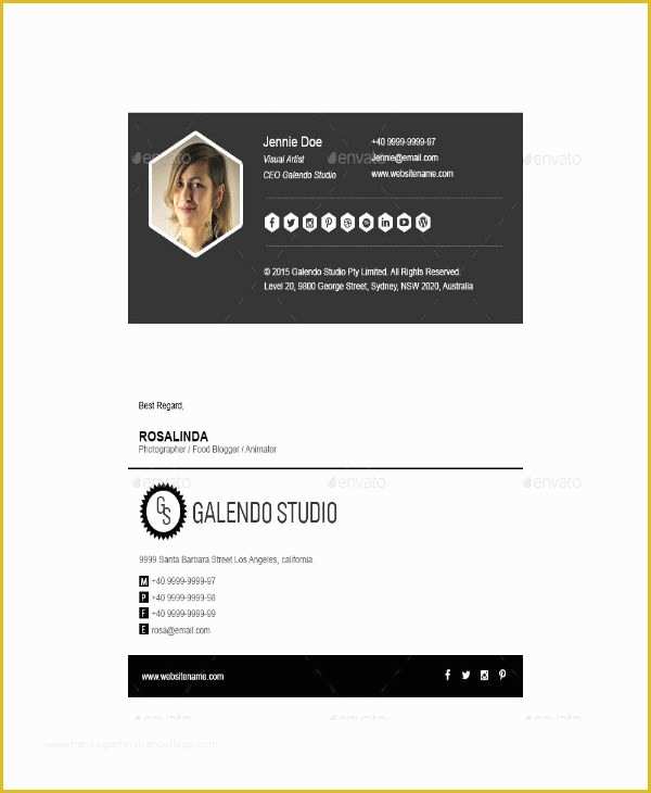 Free Email Signature Psd Template Of 14 Minimalist Email Signature Designs & Templates Psd
