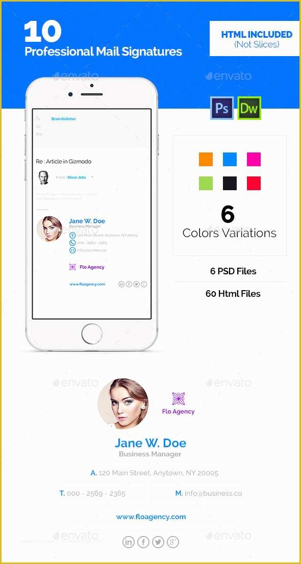 Free Email Signature Psd Template Of 15 Awesome Email Signature Psd Templates