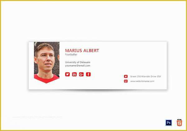 Free Email Signature Psd Template Of 31 Best Email Signature Generator tools &amp; Line Makers