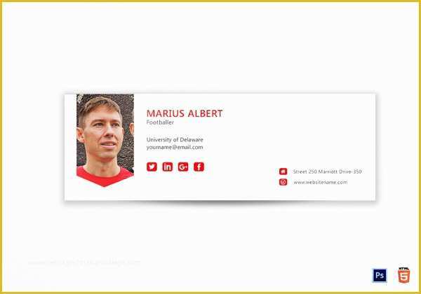 Free Email Signature Psd Template Of 31 Best Email Signature Generator tools & Line Makers