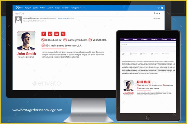 Free Email Signature Psd Template Of 31 Email Signature Templates Free & Premium