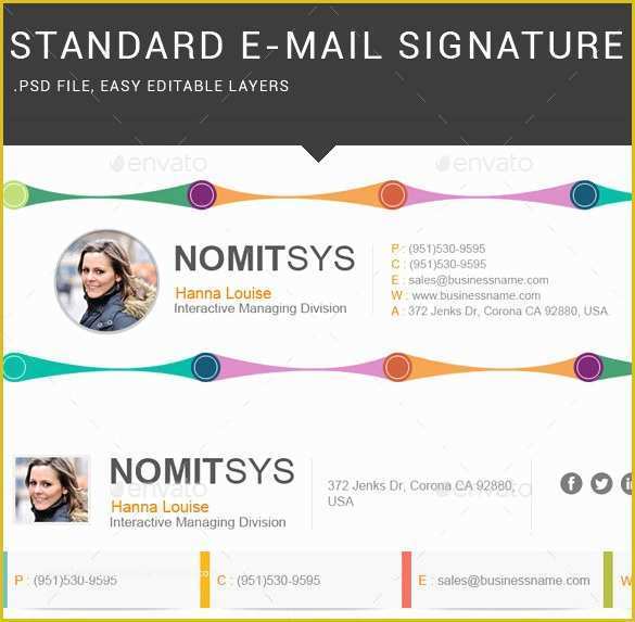 Free Email Signature Psd Template Of 46 Email Signature Designs &amp; Templates Psd Eps