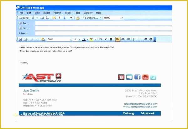 Free Email Signature Templates for Outlook Of Best Signature Template for Email Sample A Modern Email