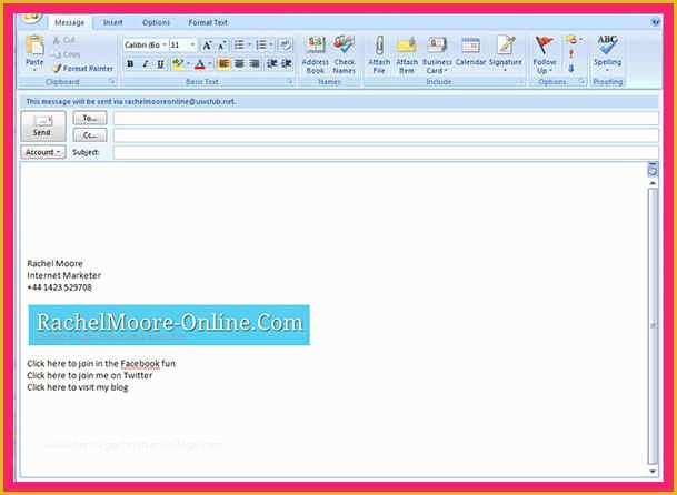 Free Email Signature Templates for Outlook Of Outlook Signature Template