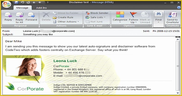 Free Email Signature Templates for Outlook Of top 5 Professional Outlook Signature Template