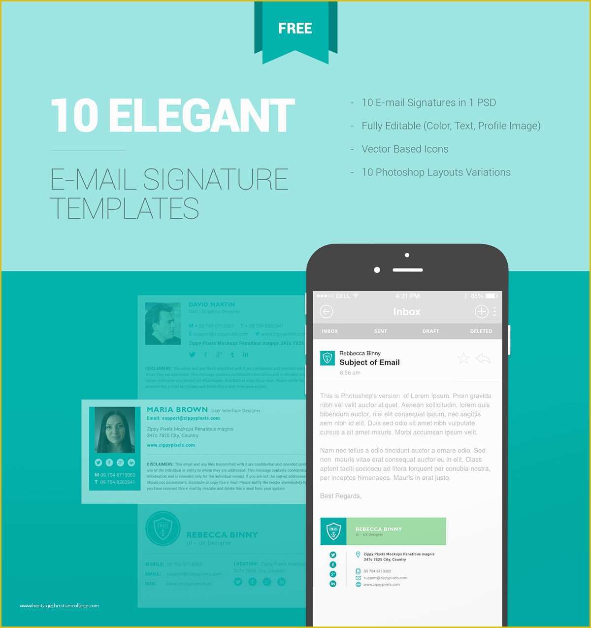 Free Email Signature Templates Of 10 Free Email Signature Templates with Elegant Designs On