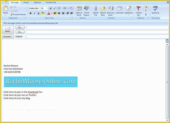 Free Email Signature Templates Of 12 Outlook Email Signature Templates Samples Examples