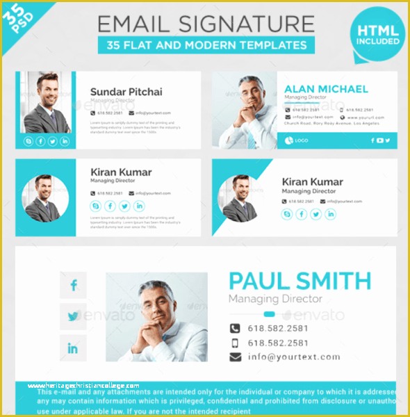 Free Email Signature Templates Of 20 Best Email Signature Templates Psd & HTML Download
