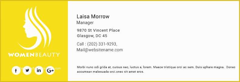 Free Email Signature Templates Of 64 Email Signature Designs Download & Edit Easily