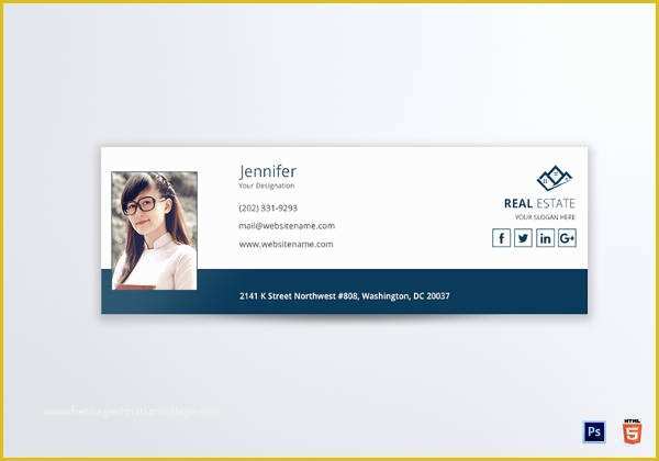 Free Email Signature Templates Of Real Estate Email Signature 5 Psd HTML