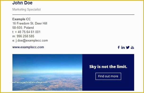 Free Email Signature Templates Of top 3 Professional Free Email Signature Templates