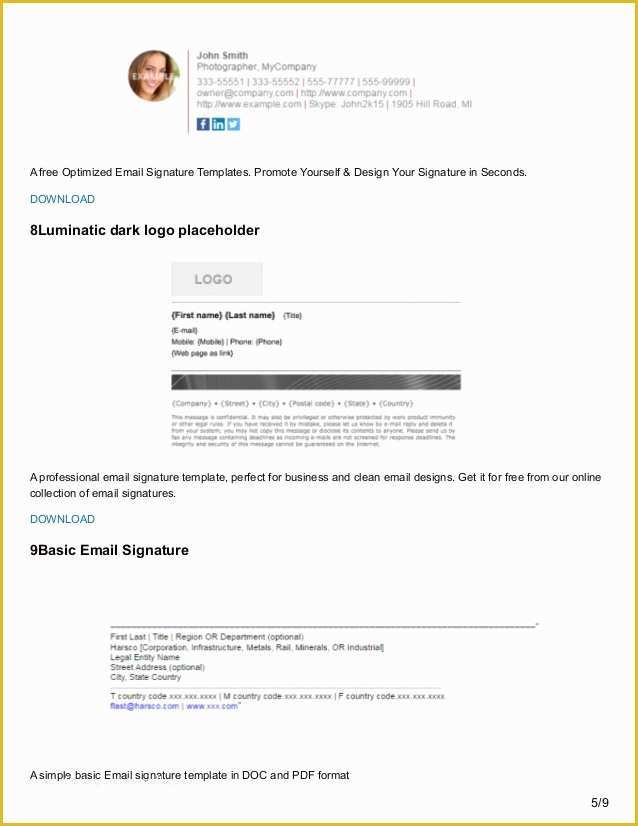 Free Email Signature Templates Of Utemplates Free Email Signature Templates
