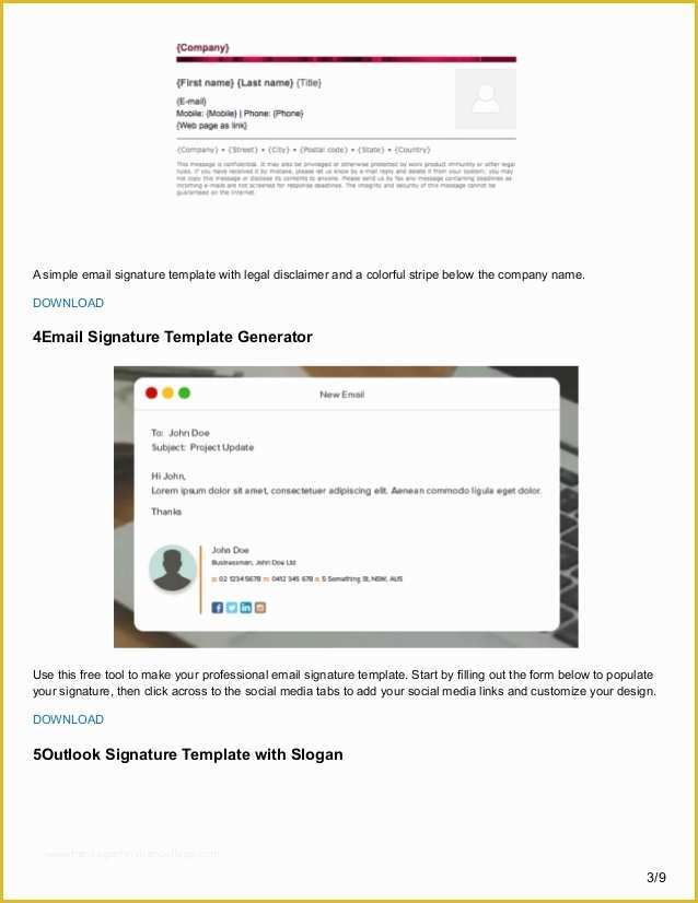 Free Email Signature Templates Of Utemplates Free Email Signature Templates