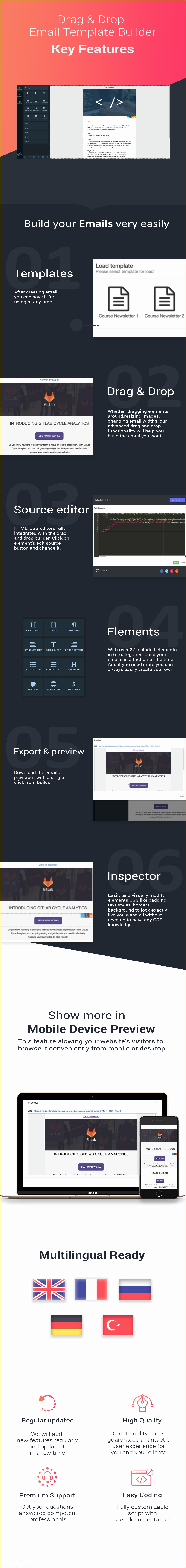 Free Email Template Builder Drag and Drop Of Drag &amp; Drop Email Template Builder for PHP Codeholder