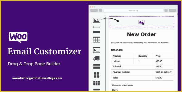 Free Email Template Builder Drag and Drop Of Woo Merce Email Customizer V1 5 2 with Drag and Drop