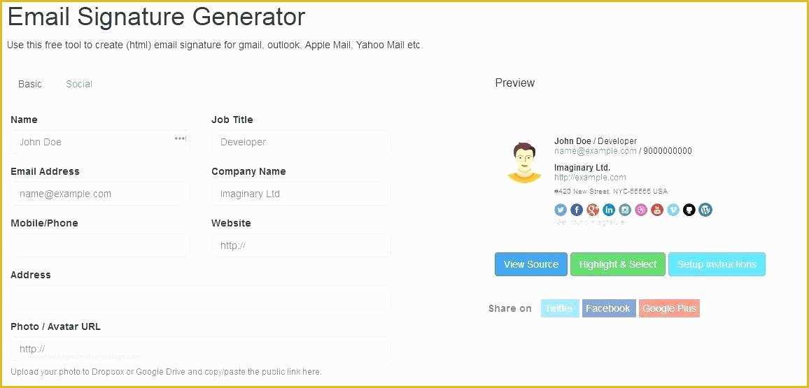 Free Email Template Builder Of Email Signature Template New Good Free Generator Gallery