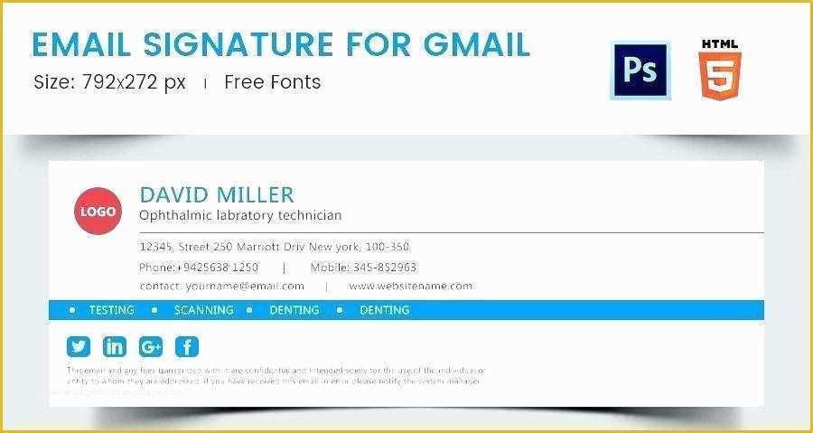 Free Email Templates for Gmail Of Free Gmail Signature Template