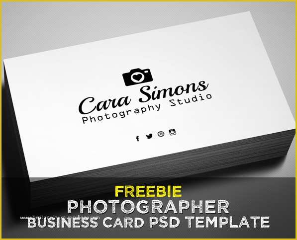 Free Email Templates for Portrait Photographers Of Freebie – Grapher Business Card Psd Template
