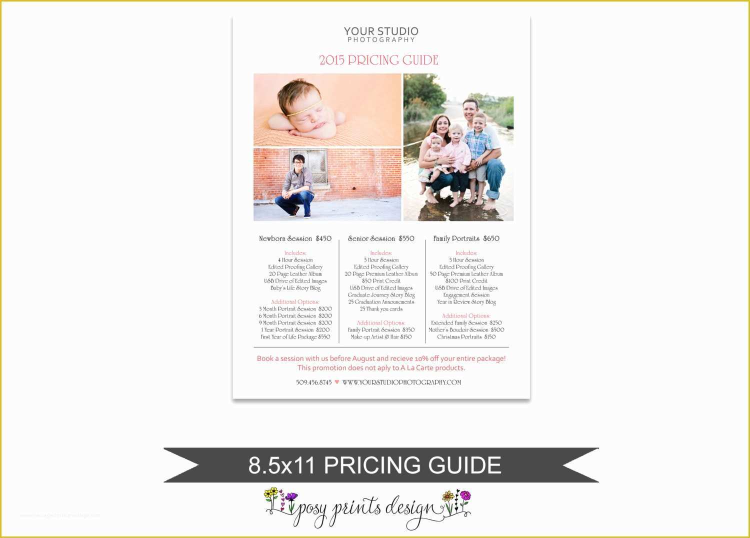 Free Email Templates for Portrait Photographers Of Grapher Price List Portrait Pricing Guide Template