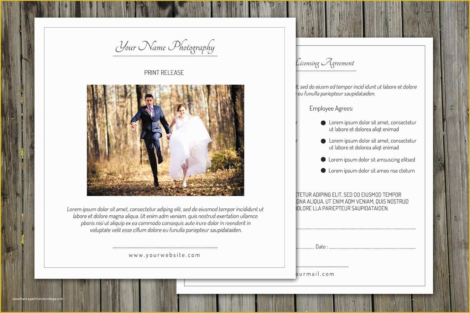 Free Email Templates for Portrait Photographers Of Grapher Print Release form V144 Flyer Templates