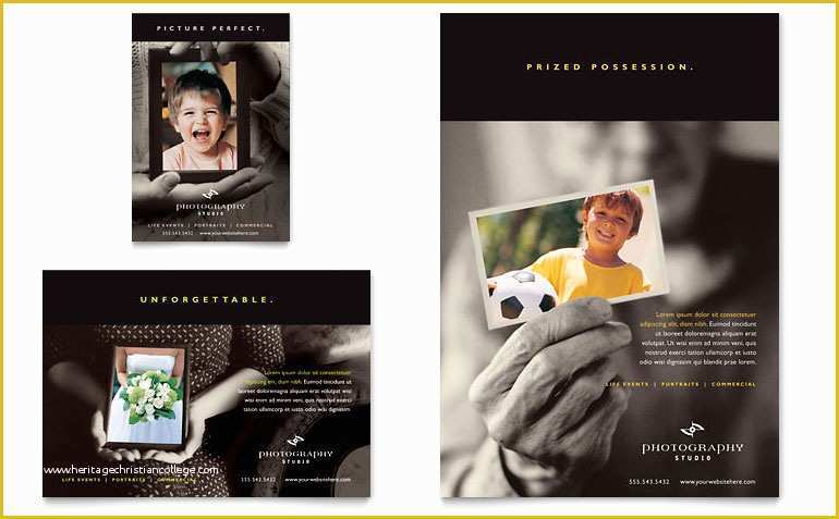 Free Email Templates for Portrait Photographers Of Graphy Studio Flyer &amp; Ad Template Word &amp; Publisher