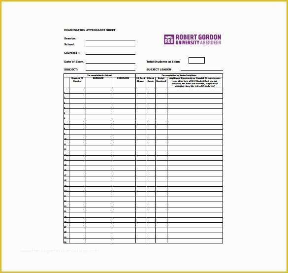 Free Employee attendance Sheet Template Excel Of 14 attendance Sheet Templates Pdf Doc Excel
