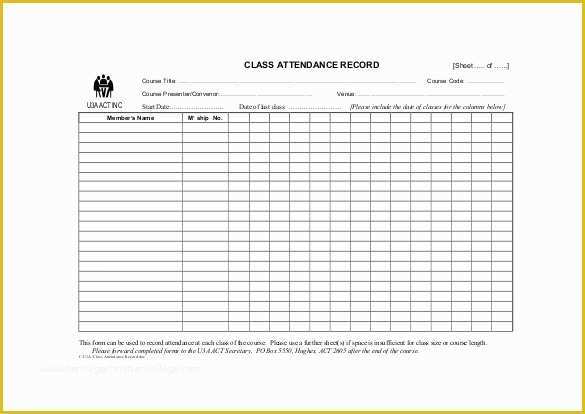 Free Employee attendance Sheet Template Excel Of 14 attendance Sheet Templates Pdf Doc Excel