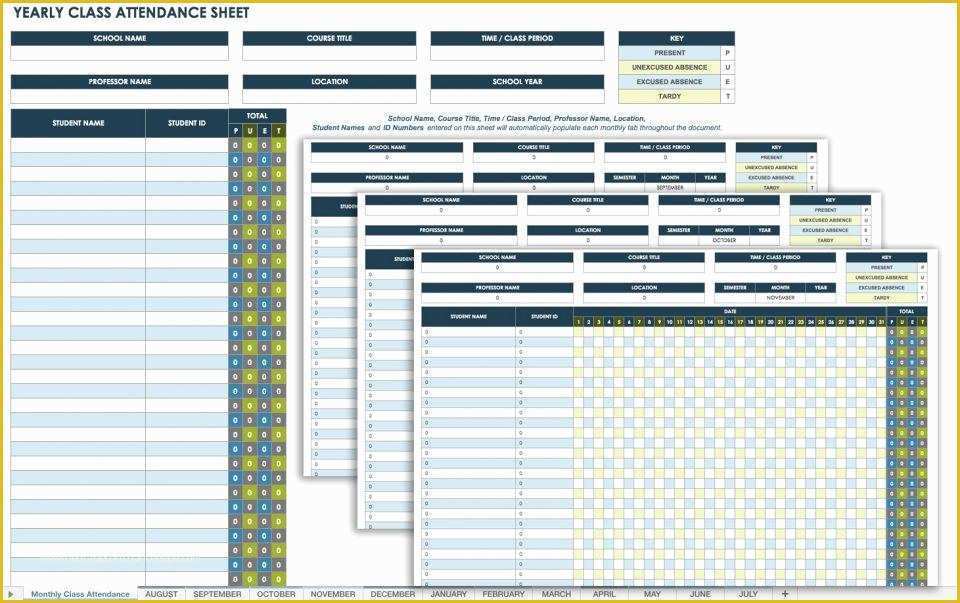 Free Employee Attendance Sheet Template Excel Of 25 Printable 
