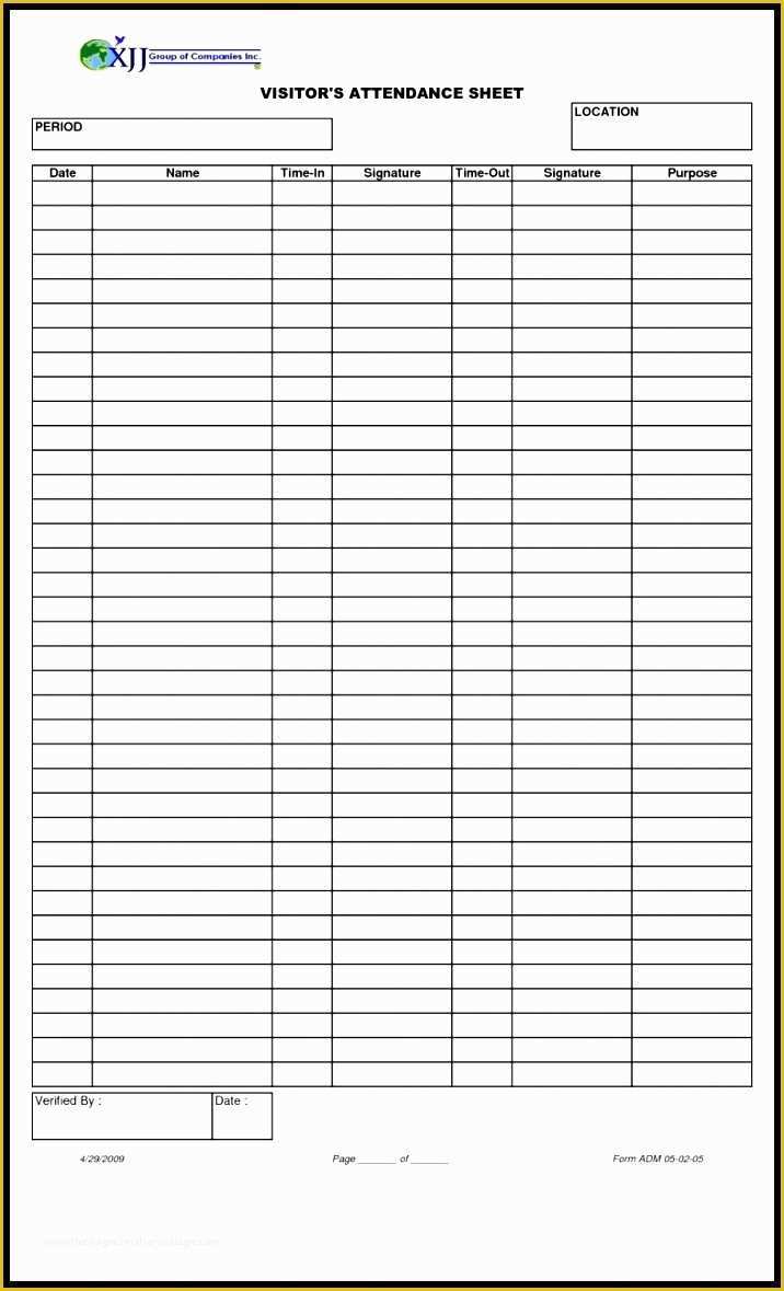 Free Employee attendance Sheet Template Excel Of 5 attendance Sheet Template Excel Exceltemplates