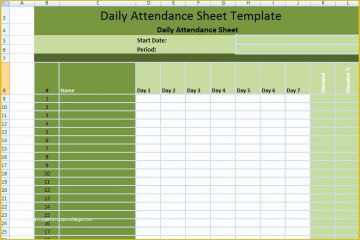Free Employee attendance Sheet Template Excel Of Daily Employee ...