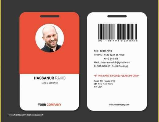 Free Employee Badge Template Of 25 Best Id Card Images On Pinterest