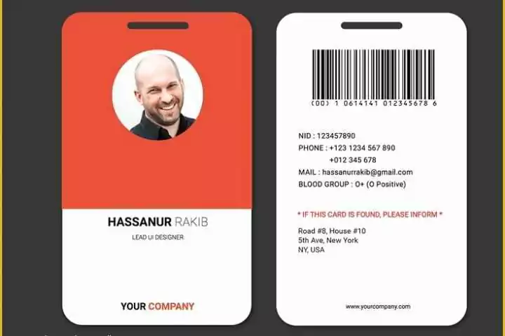 Free Employee Badge Template Of 25 Best Id Card Images On Pinterest