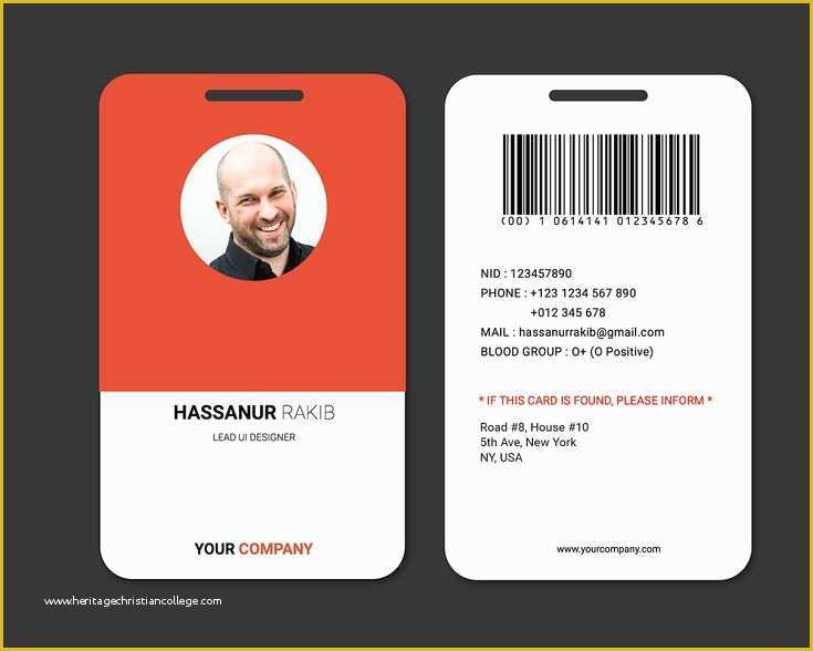 Free Employee Badge Template Of 25 Best Id Card Images On Pinterest