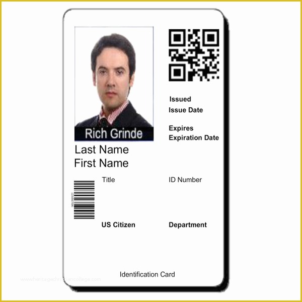 Free Employee Badge Template Of 8 Best Of Student Id Card Shop Templates